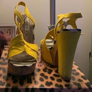 naughty monkey Shoes - Yellow platform shoes naughty monkey Shoes - Yellow platform shoes